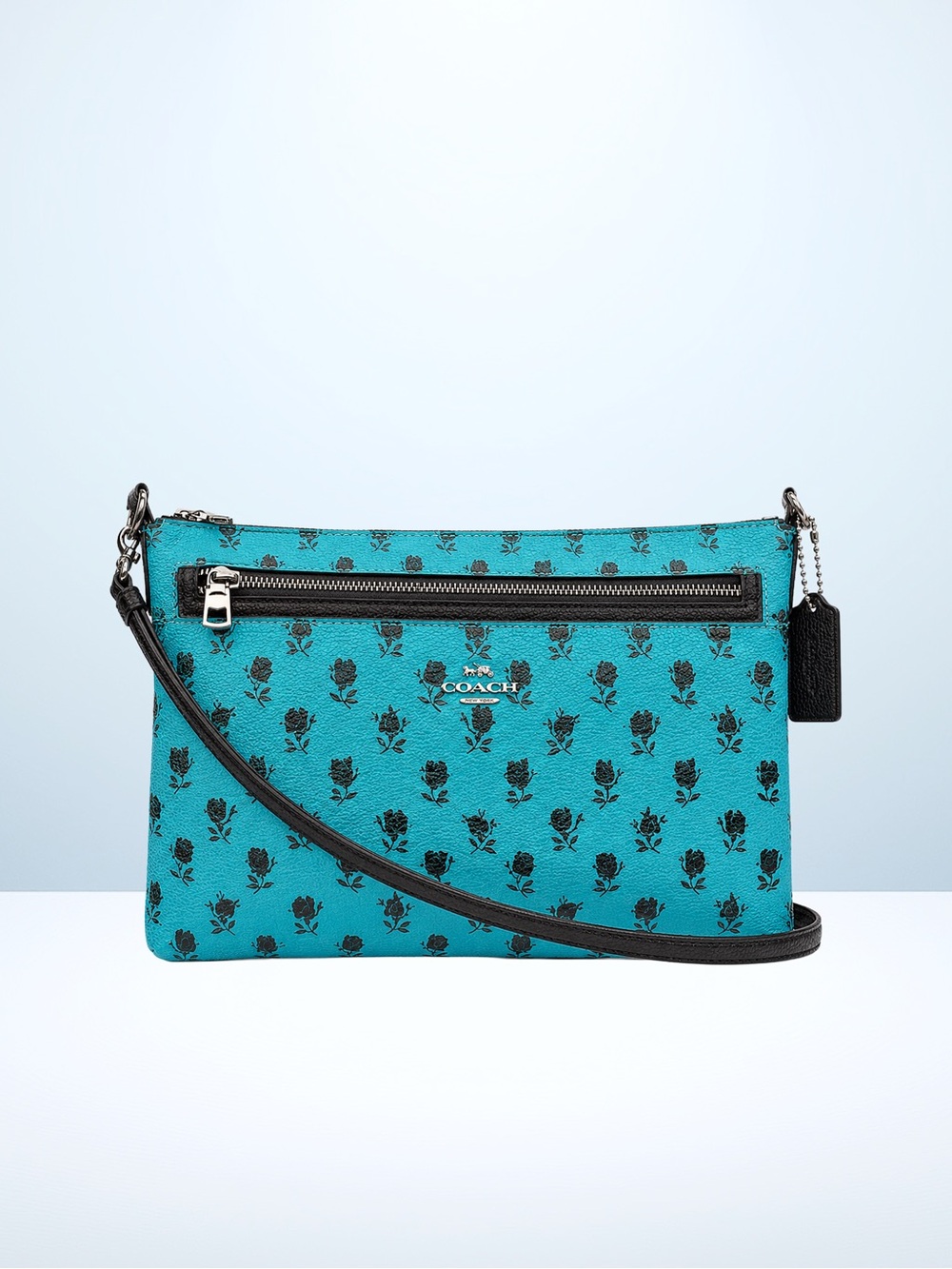 COACH Badlands Crossbody, Teal and Black